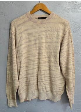 Greg Norman Men's Light Colored Cute Designed Sweater Size Medium